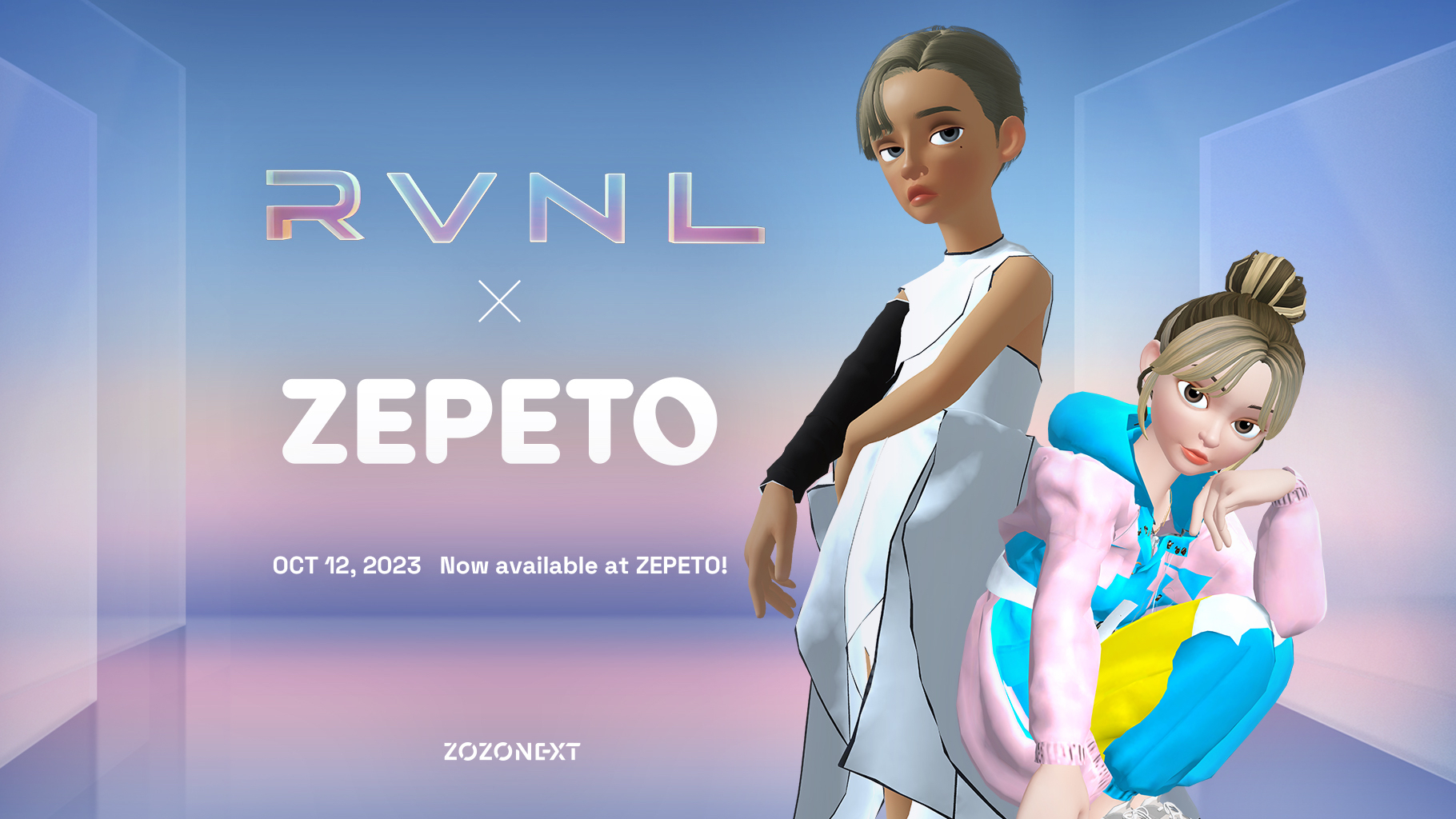 メタバースファッション　ZEPETO　RVNL　アバターファッション
